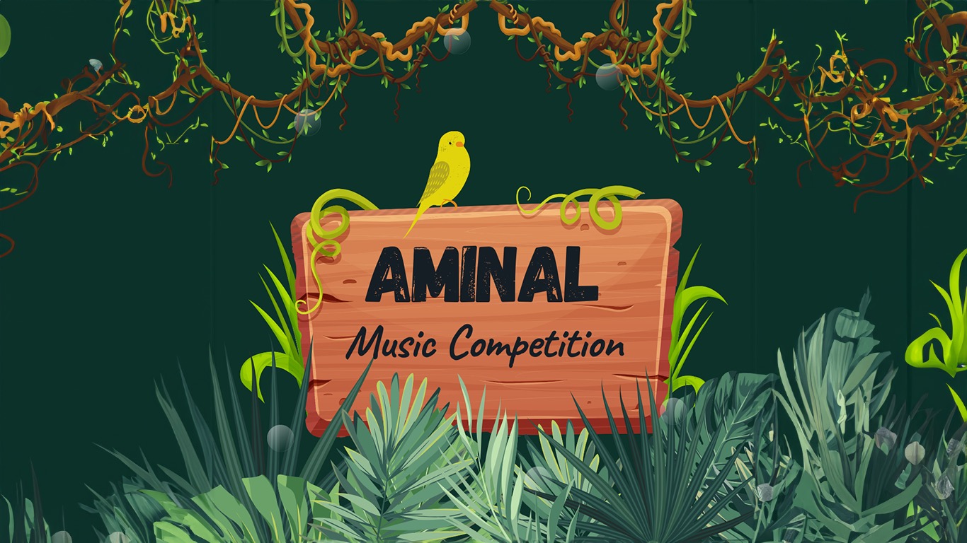 Animal Music Competition Background